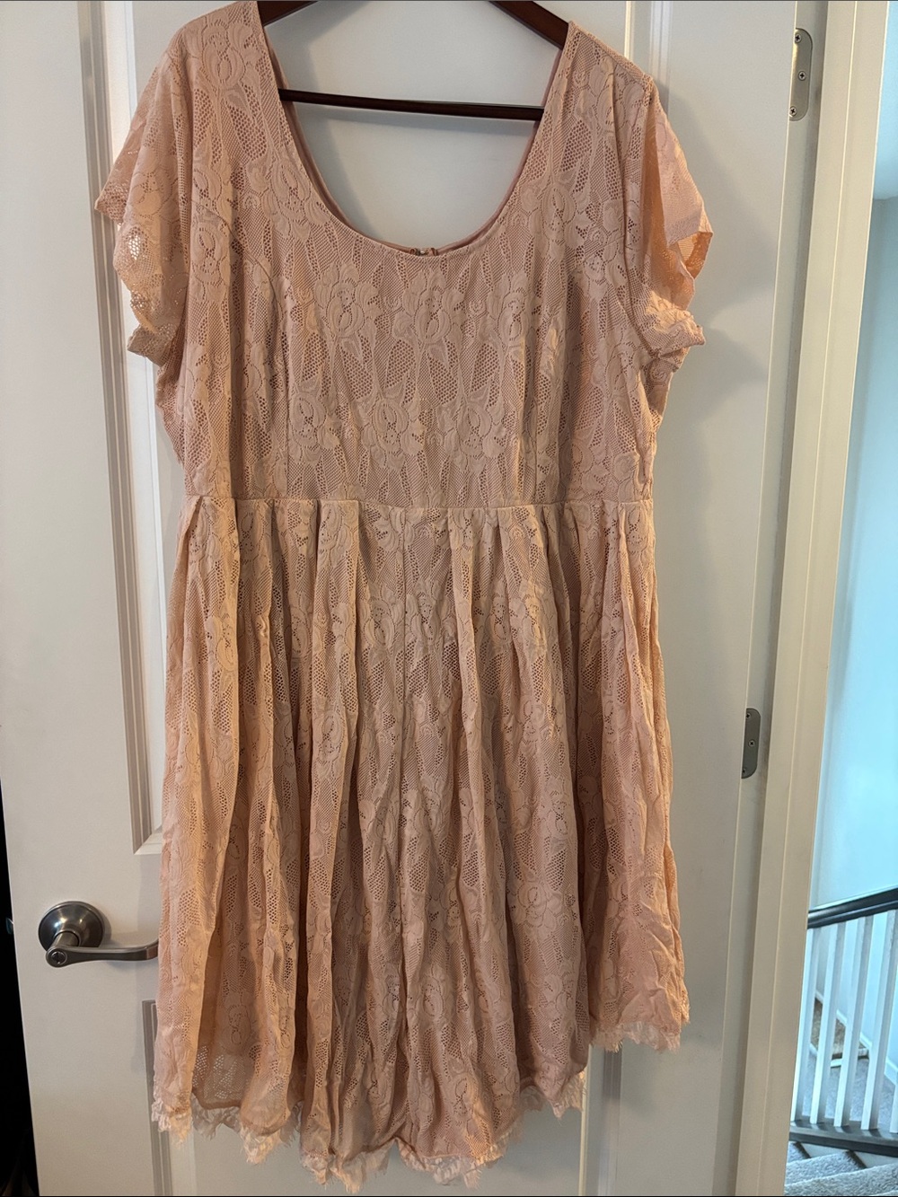 torrid Blush Lace Midi Dress